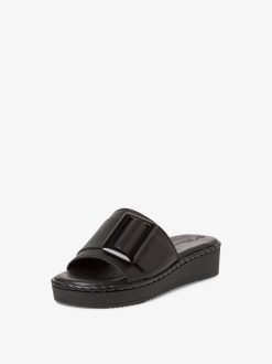 Tamaris Mule En Cuir - Noir | Mules