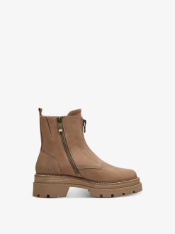 Tamaris Bottine En Cuir - Marron | Bottines