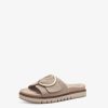 Tamaris Mule En Cuir - Beige | Mules