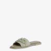 Tamaris Mule En Cuir - Vert | Mules