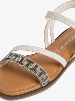 Tamaris Sandale En Cuir - Blanc | Des Sandales