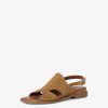 Tamaris Sandale En Cuir - Beige | Des Sandales