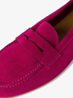 Tamaris Mocassin En Cuir - Rose | Chaussures Basses Et Pantoufles