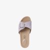 Tamaris Mule En Cuir - Violet | Mules