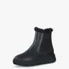 Tamaris Bottine Chelsea En Cuir - Noir | Bottines