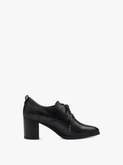 Tamaris Trotteur En Cuir - Noir | Chaussures Basses Et Pantoufles