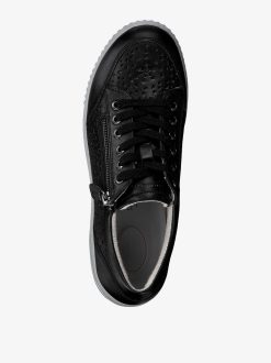 Tamaris Baskets En Cuir - Noir | Chaussures Basses Et Pantoufles