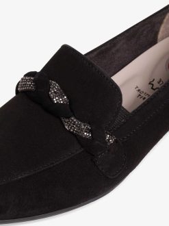 Tamaris Babouche En Cuir - Noir | Chaussures Basses Et Pantoufles