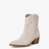 Tamaris Bottine En Cuir - Beige | Bottines