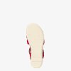 Tamaris Sandale A Talon En Cuir - Rouge | Des Sandales