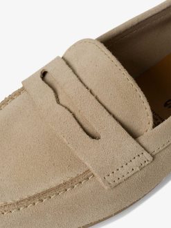 Tamaris Mocassin En Cuir - Beige | Chaussures Basses Et Pantoufles