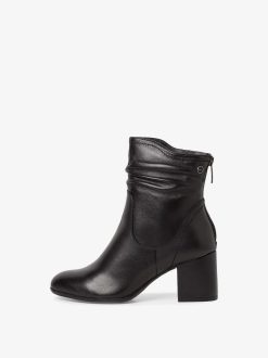 Tamaris Bottine En Cuir - Noir | Bottines