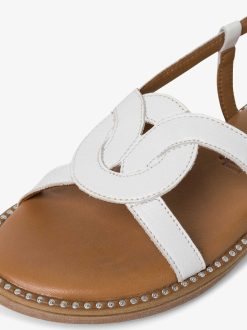 Tamaris Sandale En Cuir - Blanc | Des Sandales