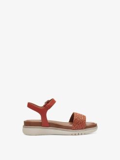 Tamaris Sandale A Talon - Orange | Des Sandales