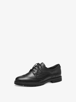 Tamaris Chaussures Basses En Cuir - Noir | Chaussures Basses Et Pantoufles