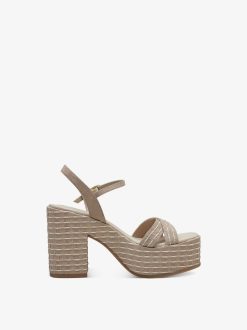 Tamaris Sandale A Talon - Beige | Des Sandales