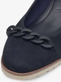 Tamaris Ballerine En Cuir - Bleu | Ballerines