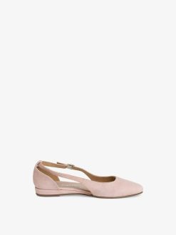 Tamaris Ballerine En Cuir - Rose | Ballerines