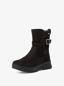 Tamaris Bottine En Cuir - Noir | Bottines