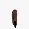 Tamaris Bottine Chelsea En Cuir - Marron | Bottines