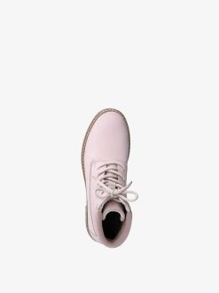 Tamaris Bottine En Cuir - Rose | Bottines