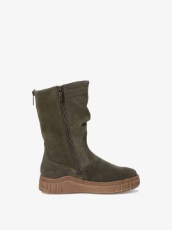 Tamaris Bottine En Cuir - Vert | Bottines