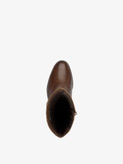 Tamaris Bottine En Cuir - Marron | Bottines