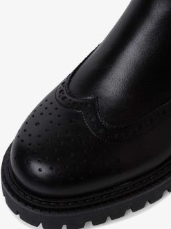 Tamaris Bottine Chelsea En Cuir - Noir | Bottines