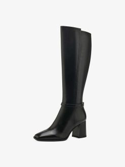 Tamaris Bottes En Cuir - Noir | Bottes