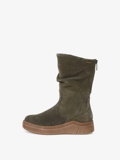 Tamaris Bottine En Cuir - Vert | Bottines