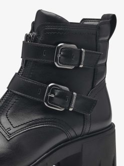 Tamaris Bottine En Cuir - Noir | Bottines