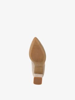 Tamaris Escarpins En Cuir - Beige | Pompes