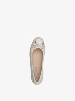 Tamaris Ballerine En Cuir - Beige | Ballerines