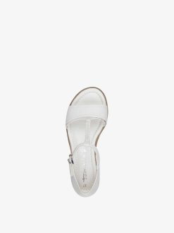 Tamaris Sandale A Talon - Blanc | Des Sandales