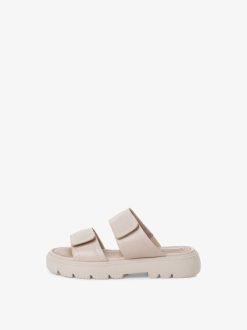 Tamaris Mule En Cuir - Blanc | Mules