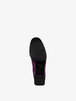 Tamaris Bottine En Cuir - Violet | Bottines