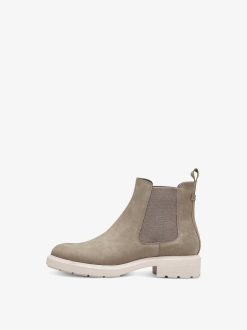 Tamaris Bottine Chelsea En Cuir - Vert | Bottines