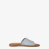 Tamaris Mule En Cuir - Bleu | Mules