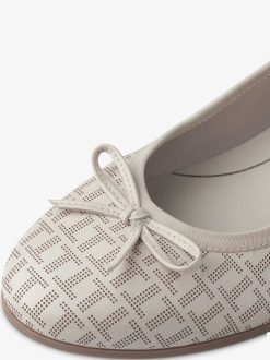 Tamaris Ballerine En Cuir - Beige | Ballerines