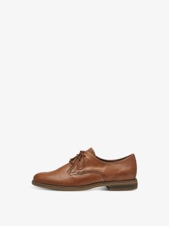 Tamaris Chaussures Basses En Cuir - Marron | Chaussures Basses Et Pantoufles