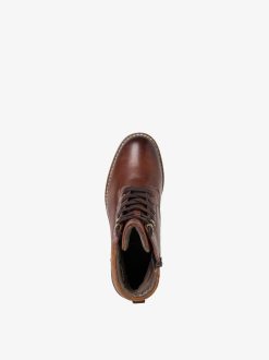 Tamaris Bottine En Cuir - Marron | Bottines