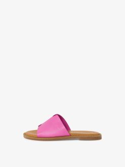 Tamaris Mule En Cuir - Rose | Mules