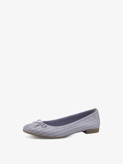 Tamaris Ballerine En Cuir - Violet | Ballerines