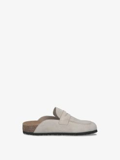 Tamaris Mule En Cuir - Beige | Mules