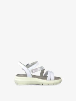 Tamaris Sandale En Cuir - Blanc | Des Sandales