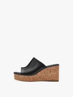 Tamaris Mule En Cuir - Noir | Mules