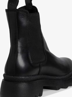 Tamaris Bottine Chelsea En Cuir - Noir | Bottines