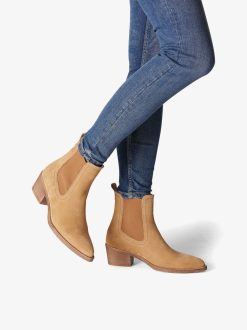 Tamaris Bottine En Cuir - Marron | Bottines