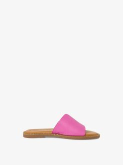 Tamaris Mule En Cuir - Rose | Mules