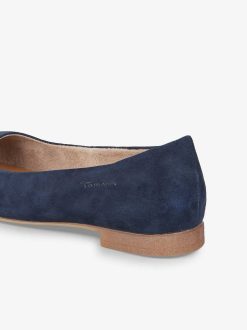 Tamaris Ballerine En Cuir - Bleu | Ballerines